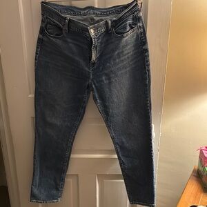 Old Navy Women's Boyfriend Jeans - Dark Blue